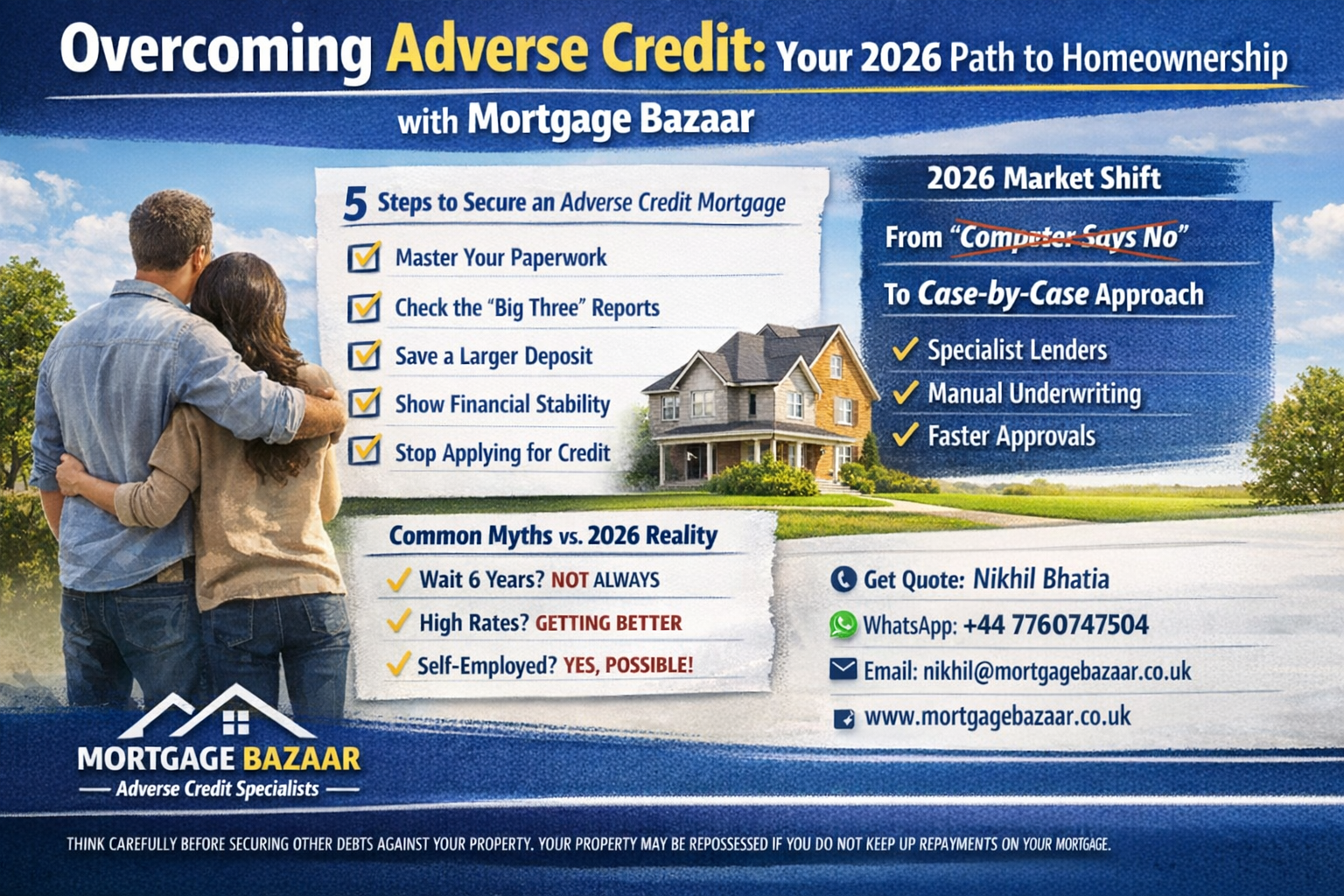 Overcoming Adverse Credit: Your 2026
Path to Homeownership with Mortgage
Bazaar