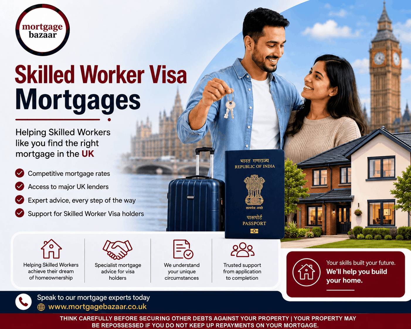 Skilled Worker Visa Mortgages: A Complete Guide for UK Homebuyers | Mortgage Bazaar