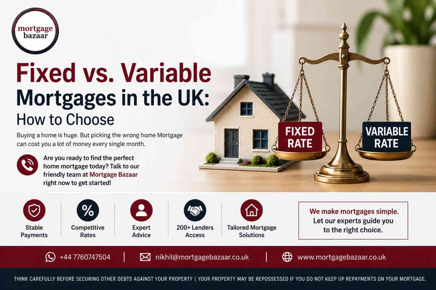 Fixed vs. Variable Mortgages in the UK: How to Choose